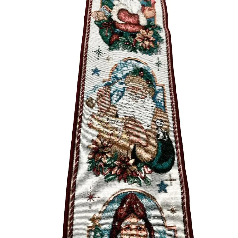 Bin Bin Tent USA Made Tapestry Bell Pull The Santa Classics MA9167 41” Long